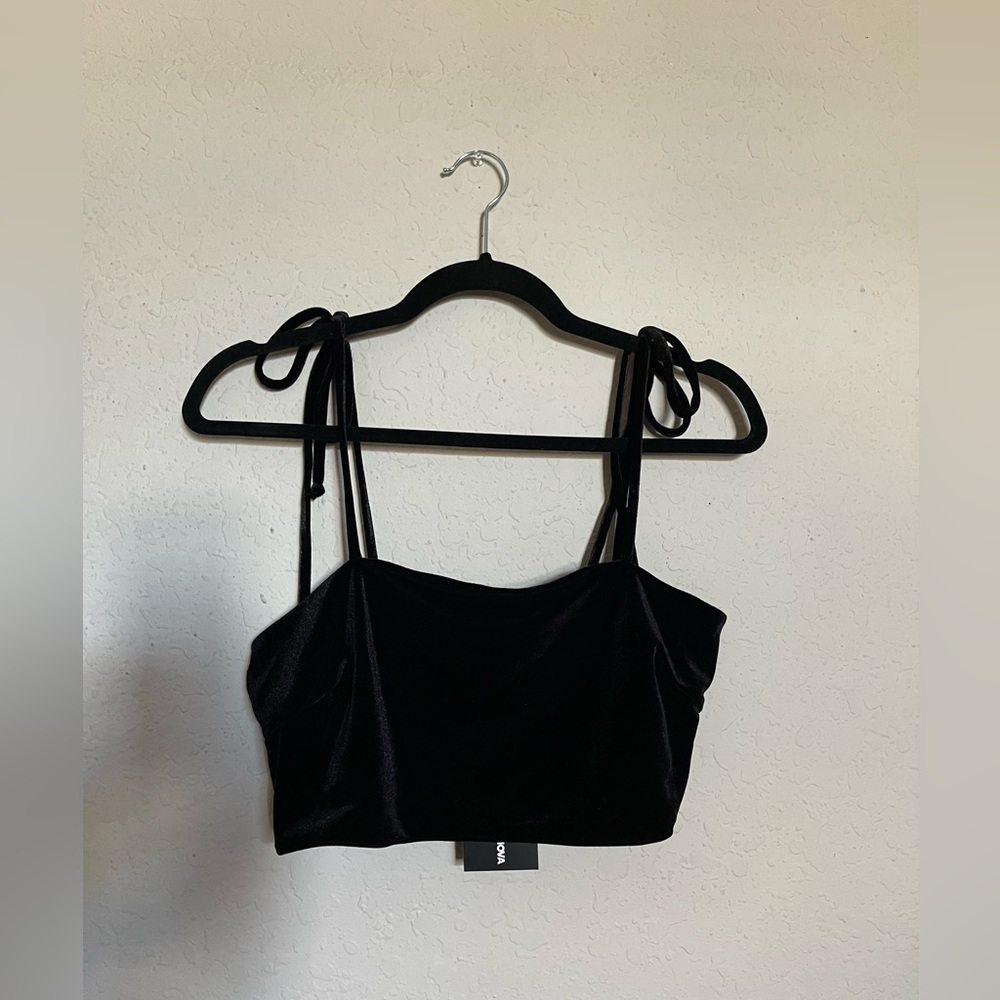 Black Velvet Top